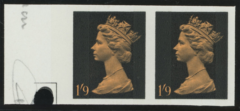 GREAT BRITAIN 1967 1s9d Dull orange and black (2 bands), SG744var