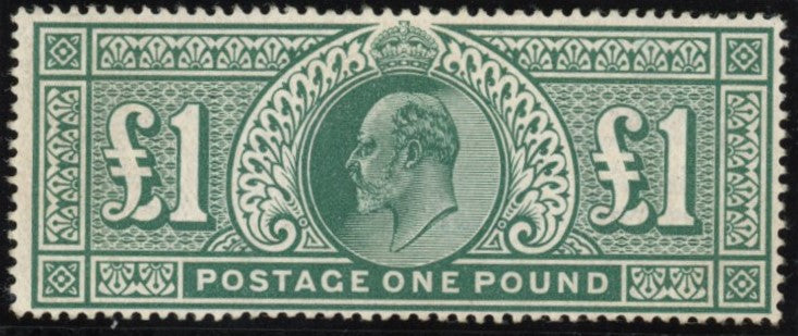 GREAT BRITAIN 1911 £1 Deep green, SG320