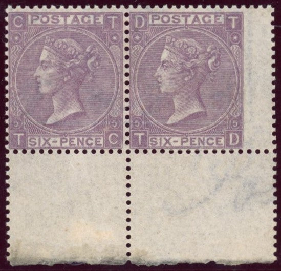 GREAT BRITAIN 1865 6d Lilac, SG97