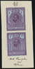 GREAT BRITAIN 1910 7d & 1s Hentschel colour essays