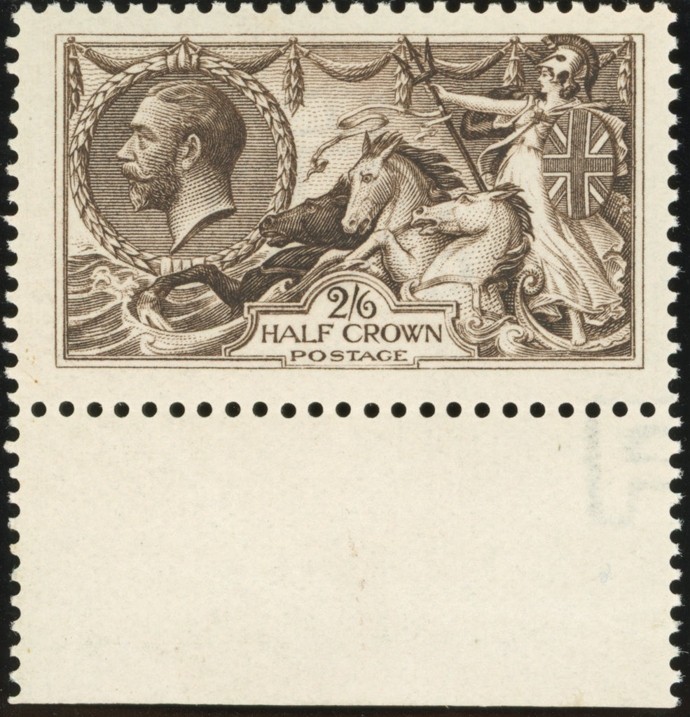 GREAT BRITAIN 1913 2s6d Deep sepia-brown Waterlow "Sea Horse", SG399