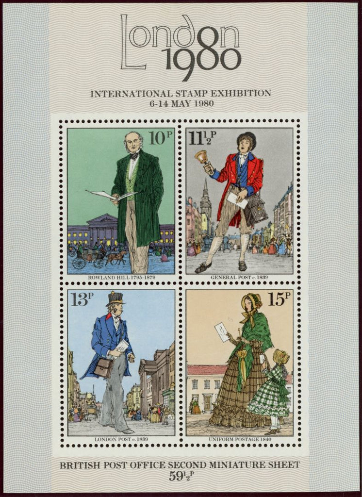 GREAT BRITAIN 1979 Rowland Hill Miniature Sheet, SGMS1099c