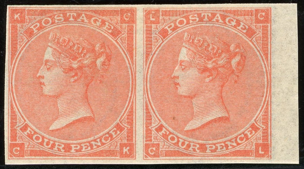 GREAT BRITAIN 1863 4d Pale red P14, SG82aPL4