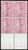 GREAT BRITAIN 1856 4d Carmine on thick blued highly glazed paper PL1, SG63s