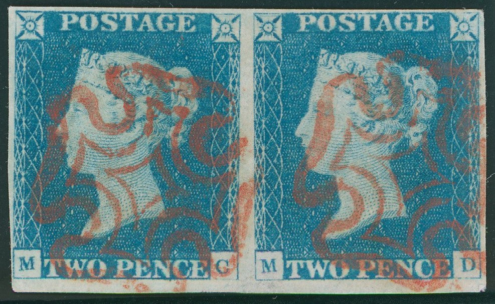 GREAT BRITAIN 1840 2d Blue Pl1, SG5.