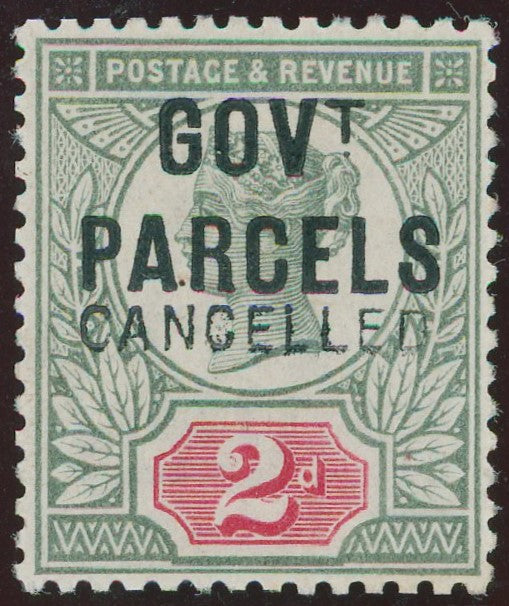 GREAT BRITAIN 1891 2d Grey Green & Carmine, SGO70var