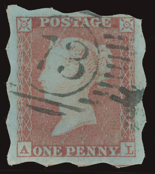 GREAT BRITAIN 1841 1d Red brown (Treasury roulette trial), P1 173, SG 8i PL 173