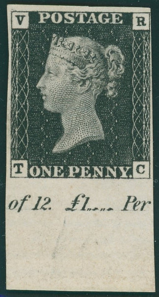 イギリス 使用済み切手 ONE PENNY BLACK ビキトリア 切手豆知識】 世界で最初に切手を発行した国をご存じでしょうか？ 正解