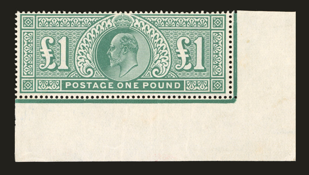 GREAT BRITAIN 1902 £1 Dull blue green, SG 266