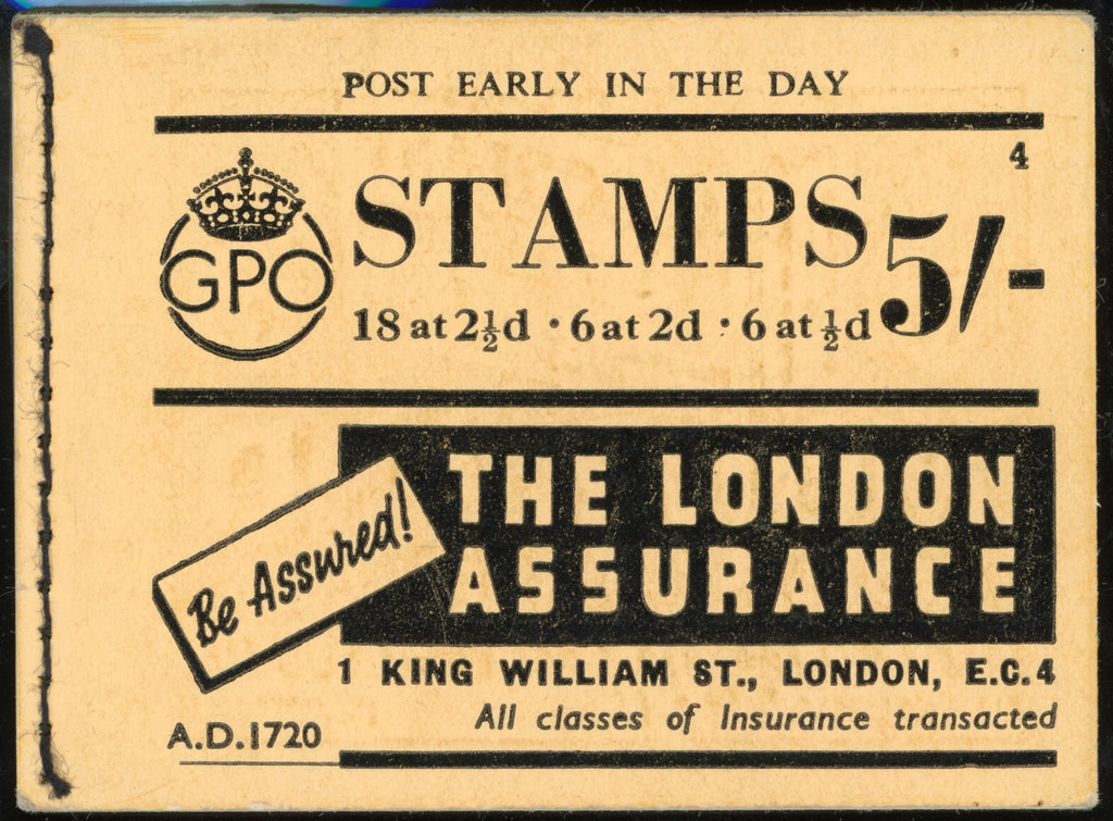 GREAT BRITAIN 1940 5s Booklet (Edition No4), SGBD25