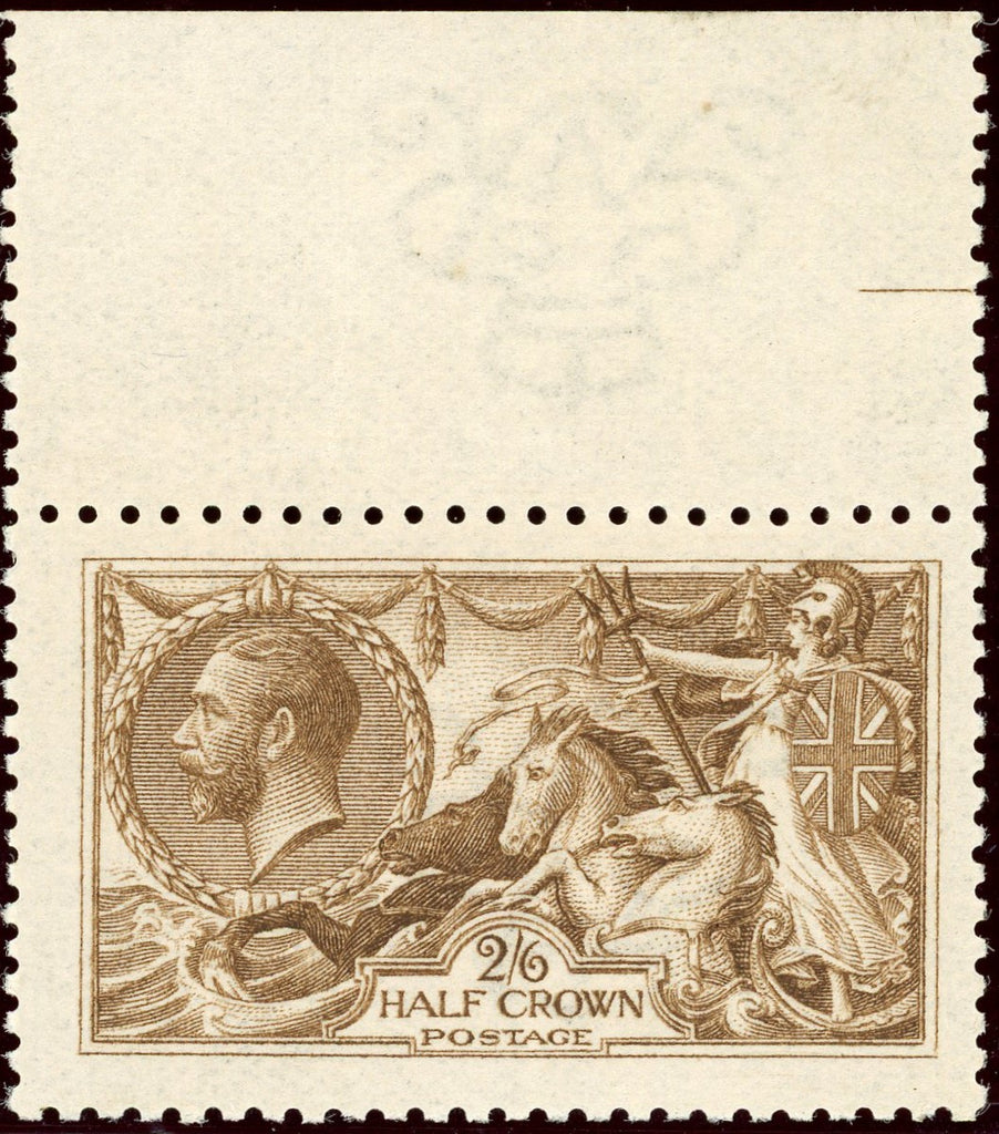 GREAT BRITAIN 1915 2s6d Yellow-brown (Wmk Inverted), SG406wi