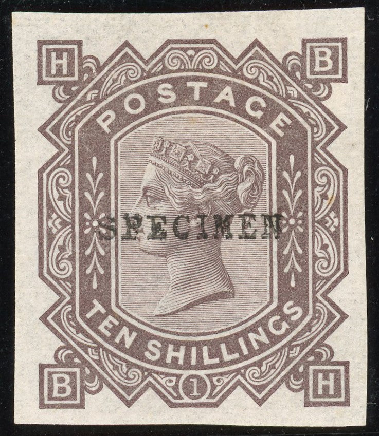 GREAT BRITAIN 1878 10s Colour trial, SG128var