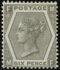 GREAT BRITAIN 1873 6d Grey Pl12, SG125