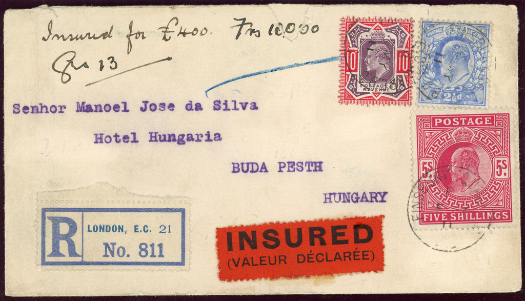 GREAT BRITAIN 1911 Registered mail, SG263