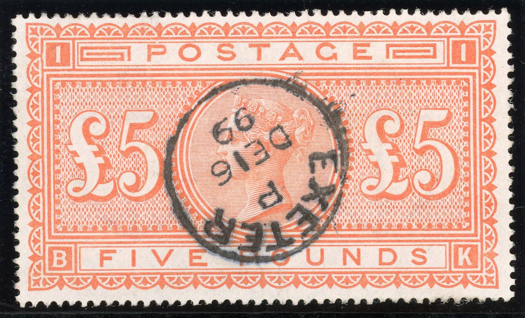 GREAT BRITAIN 1882 £5 Orange Pl.1, SG137