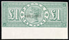 GREAT BRITAIN 1891 £1 Green, SG212var