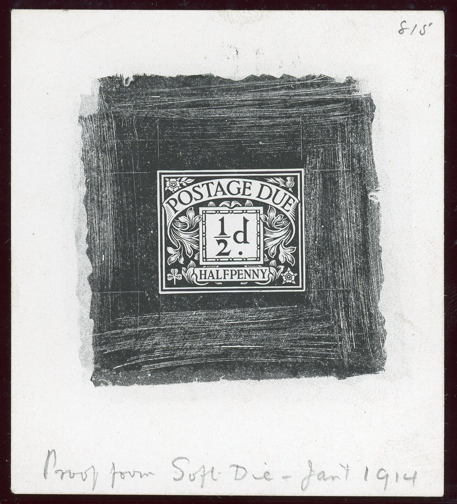 GREAT BRITAIN 1914 ½d Postage due die proof, SGD1var