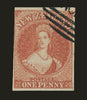 NEW ZEALAND 1855 (20 July) 1d dull carmine on white paper, wmk large star, SG 1