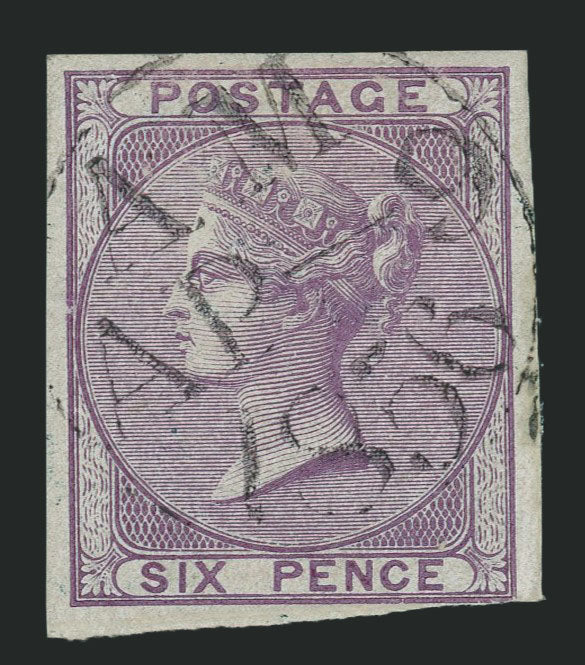 Great Britain 1856 6d deep mauve plate proof, SG69var