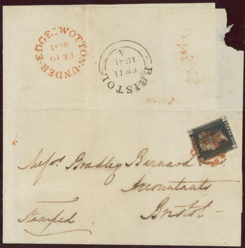 Great Britain 1840 1d Black Plate 5, SG2