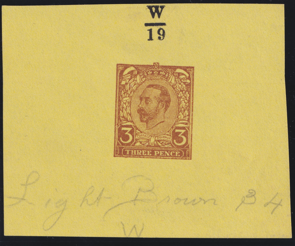 GREAT BRITAIN 1910 3d Hentschel colour essay