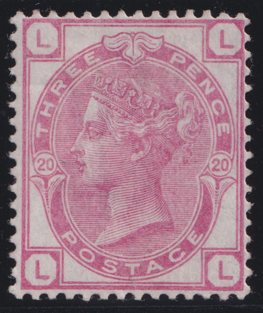 GREAT BRITAIN 1875 3d Pale rose Pl20, SG144