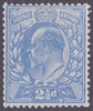GREAT BRITAIN 1901 2 1/2d Colour trial (Perf 14), SG230var