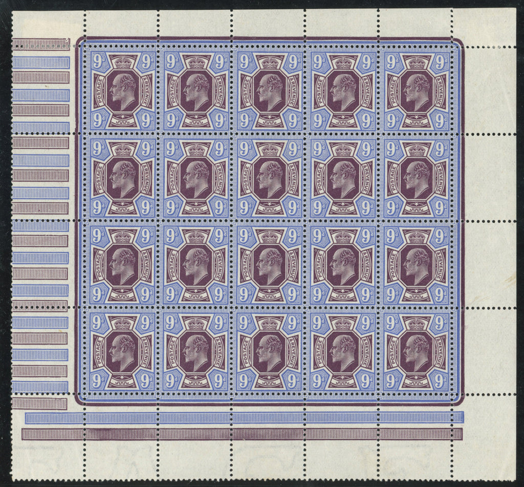 GREAT BRITAIN 1913 9d Deep plum & blue, SG307a