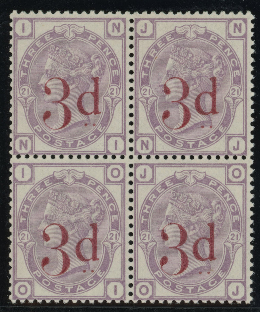 GREAT BRITAIN 1883 Unused 3d on 3d Lilac PL21, SG159