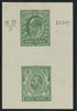 GREAT BRITAIN 1911 Unused 1/2d Green colour trials in Georgian colours, SG218var