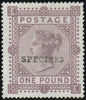 GREAT BRITAIN 1882 £1 Brown-lilac PL1 (Blued paper), SG132s