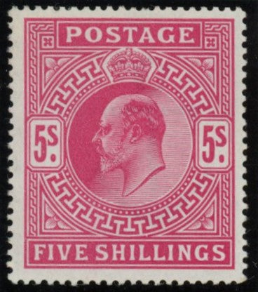 GREAT BRITAIN 1902 5s Bright carmine, SG263