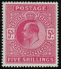GREAT BRITAIN 1902 5s Bright carmine, SG263