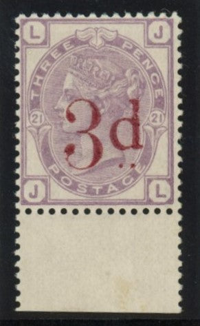 GREAT BRITAIN 1881 3d Rose PL21, SG159