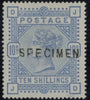 GREAT BRITAIN 1882 10s Cobalt (White paper), SG182var
