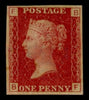 GREAT BRITAIN 1873 1d Rose red PL172, SG43var