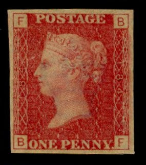 GREAT BRITAIN 1874 1d Rose red PL184, SG43var