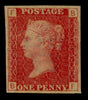 GREAT BRITAIN 1874 1d Rose red PL184, SG43var