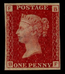 GREAT BRITAIN 1875 1d Rose red PL187, SG43var