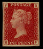 GREAT BRITAIN 1875 1d Rose red PL188, SG43var