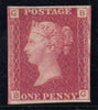 GREAT BRITAIN 1866 1d Rose red PL105, SG43var