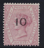 MALAYA - STRAITS 1880 April 10 without cents on 30c Claret, SG35