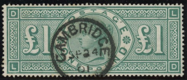 GREAT BRITAIN 1891 £1 Green, SG212