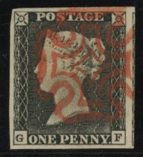 GREAT BRITAIN 1840 1d Grey black Pl 1a, SG3
