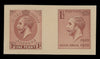 GREAT BRITAIN 1934 1d and 1 1/2d Silver Jubilee Essays (275 x 335mm), SG454/5var