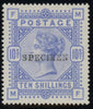 GREAT BRITAIN 1884 10s Cobalt (White paper), SG182s