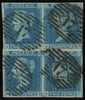 GREAT BRITAIN 1841 2d Blue PI3, SG14#