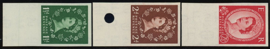 GREAT BRITAIN 1952-53 1 1/2d-2 1/2d “Wildings” (Tudor Crown, Wmk Sideways), SG517/19avar