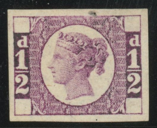 GREAT BRITAIN 1878 1/2 Die proof for lighter and more fugitive colours, SG DP67