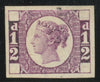 GREAT BRITAIN 1878 1/2 Die proof for lighter and more fugitive colours, SG DP67